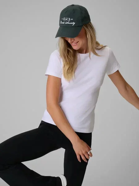 T-shirt slim gładki 4F biała