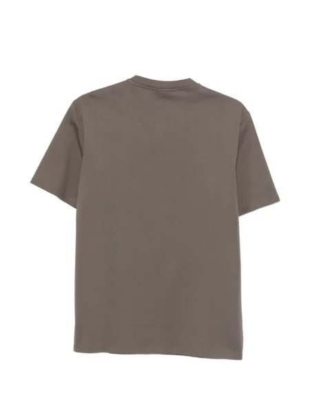Majica Emporio Armani s autogramom smeđa