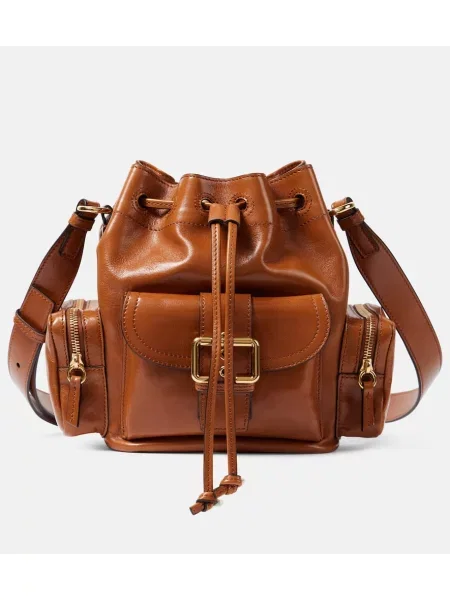 Rucsac Chloé din piele maro