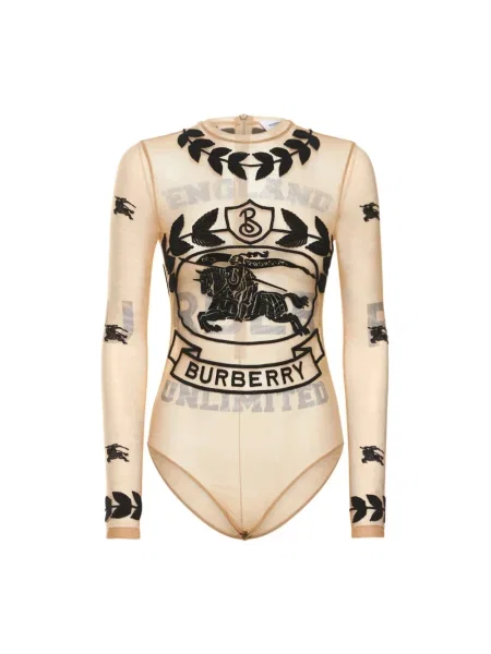 Koszulka Burberry beżowa
