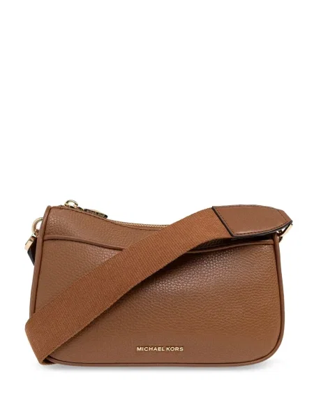 Кожена чанта Michael Michael Kors бяло