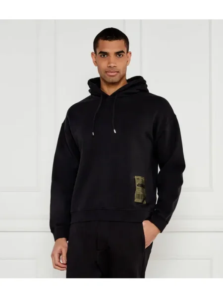 Hanorac | Relaxed fit negru