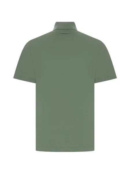 Scurt tricou polo Zegna verde