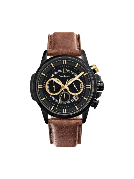 Pierre Lannier Analogové hodinky Chronograph Sentinelle' černá