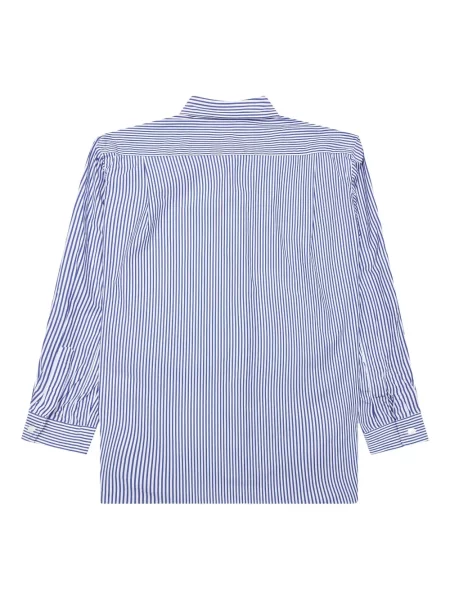 Ριγέ πουκάμισο Comme Des Garçons Play με κέντημα μπλε