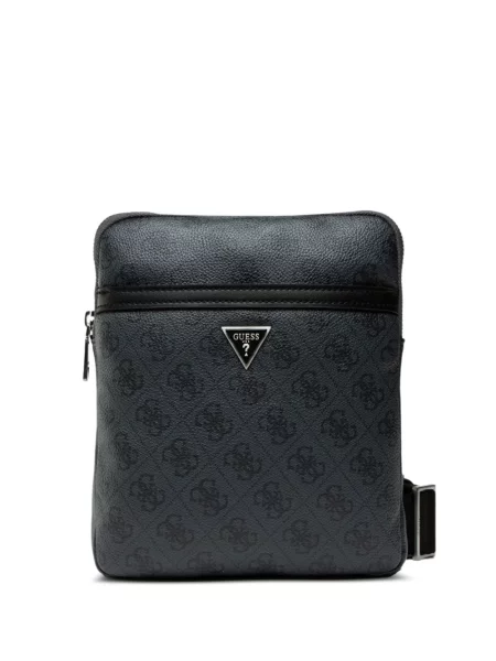 Geantă crossbody Guess cu autograf negru