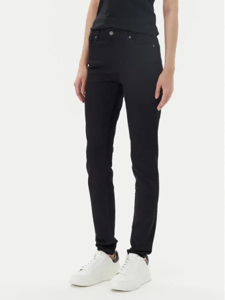 Guess Jeans Blugi Skinny Fit negru