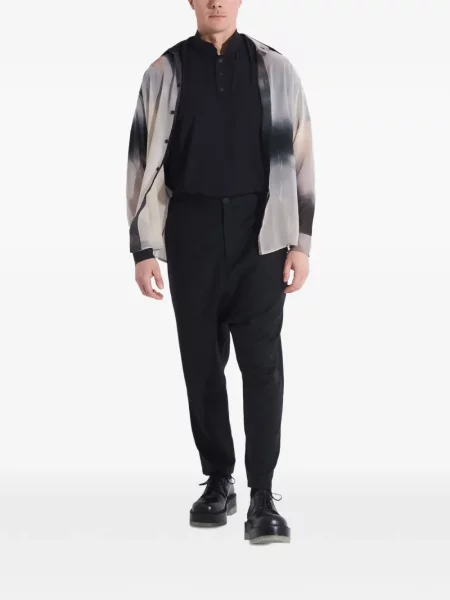 Pantaloni Tessitura Body Couture conici negru