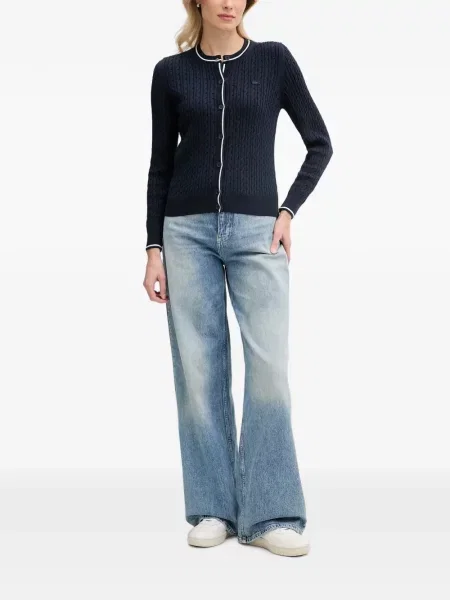 Cardigan Lacoste tricotate albastru