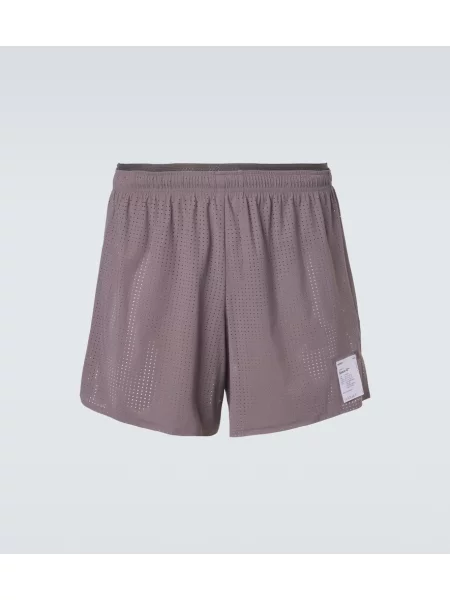 Pantaloni scurți Satisfy alergare gri