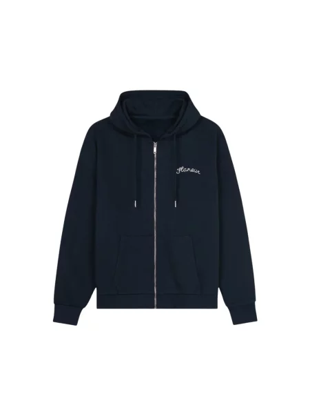 Bluza z kapturem Flâneur niebieska