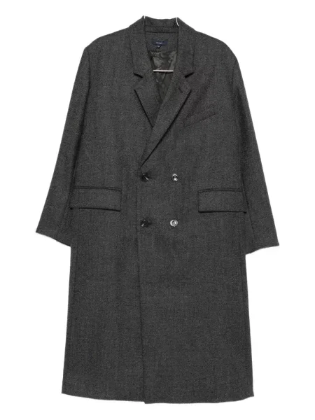 Płaszcz Soeur wełniany dwurzędowy szary