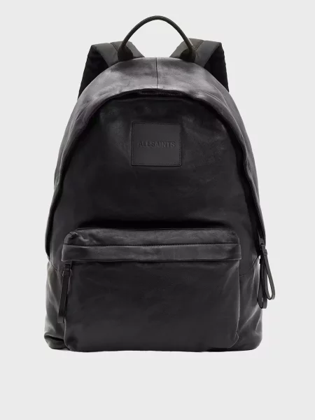 Кожаный рюкзак Allsaints черный