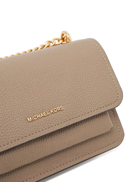 Portofel Michael Michael Kors cu volane plisat de lână negru
