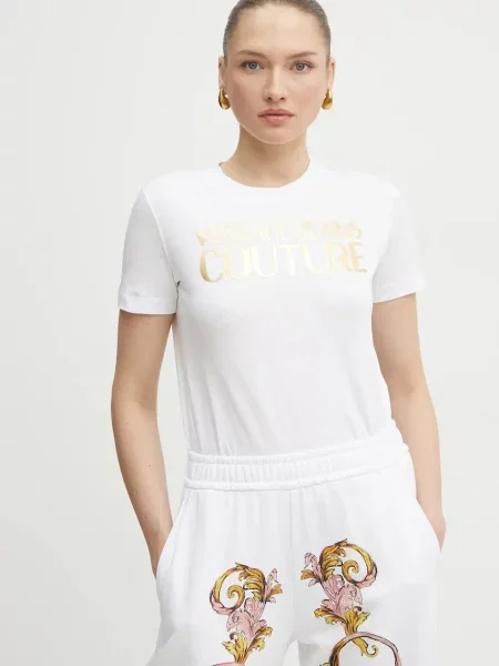 Kratka majica Versace Jeans Couture bela