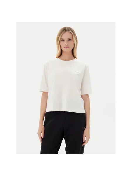 Guess T-Shirt Εκρού Relaxed Fit