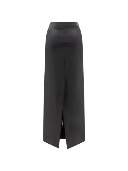 Fustă tip creion Actualee din satin negru