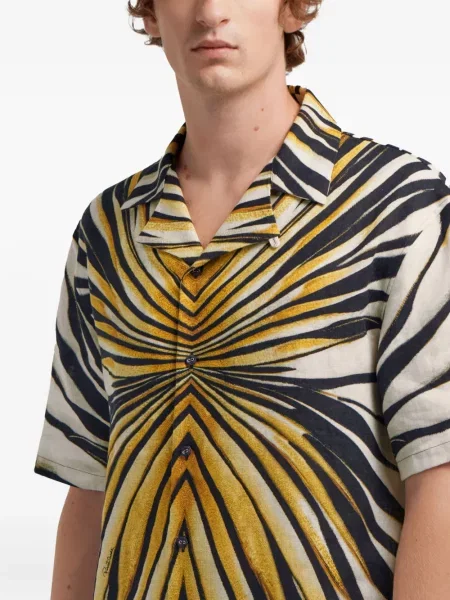 Cămașă Roberto Cavalli cu imagine galben