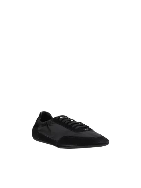 Sneakersy Prada zamszowe z logo czarne