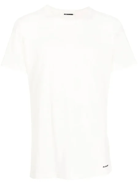 Tricou Jil Sander cu decolteu rotund alb