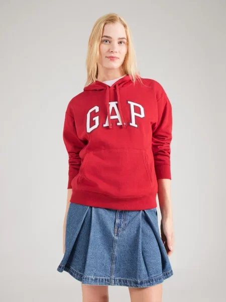 GAP Mikina HERITAGE červená biela