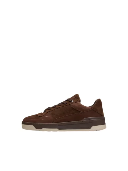 Sneakersy Filling Pieces zamszowe brązowe