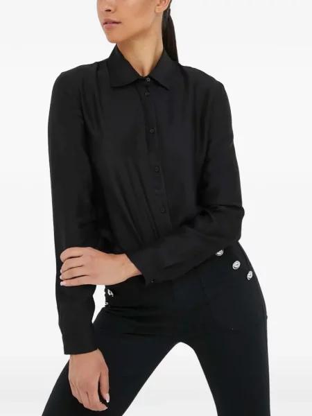 Cămașă Armani Exchange lungă negru