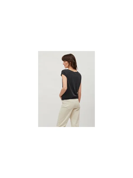 Vila Póló Modala Relaxed Fit fekete