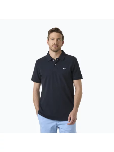 Tricou pentru bărbați Helly Hansen Hudson Polo navy albastru închis