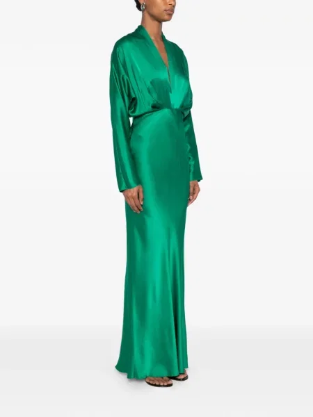 Rochie Forte_forte din satin verde