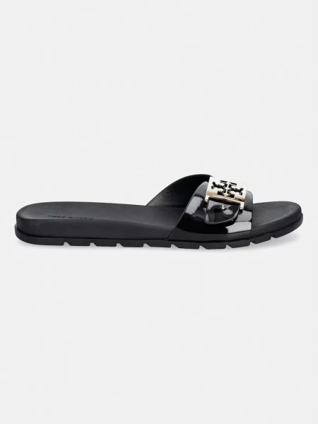 Papuci Tory Burch cu cataramă negru