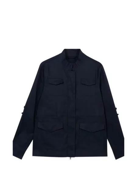 Geacă Brooks Brothers cu buzunare aplicate safari albastru