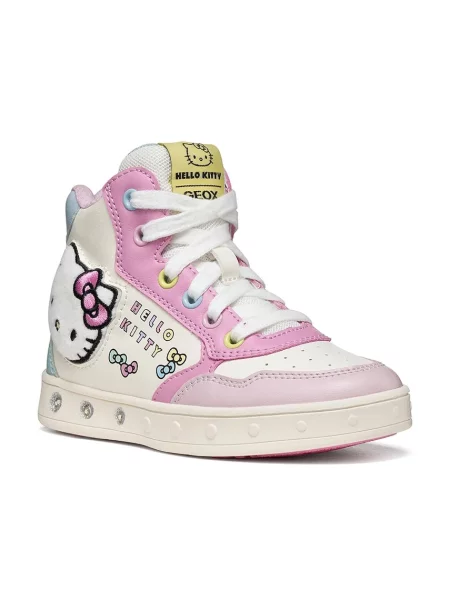 Geox SKYLIN Hello Kitty маратонки за деца бяло