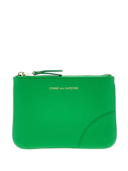 Portofel Comme Des Garçons Wallet din piele verde