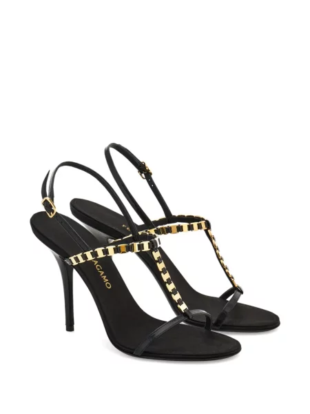 Colier Ferragamo cu bretele negru