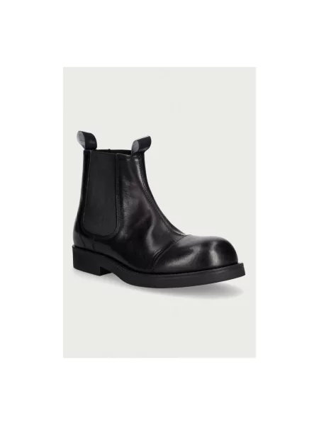 Sztyblety Mm6 Maison Margiela skórzane czarne