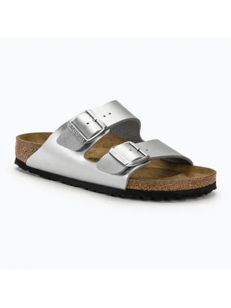 Papuci pentru femei BIRKENSTOCK Arizona BF Narrow silver argintiu