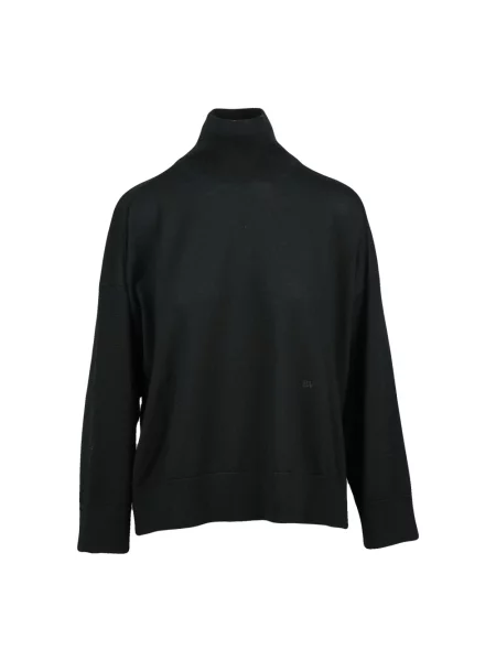 Sweter z golfem Bottega Veneta wełniany czarny