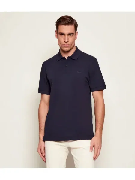 BOSS Tricou polo Pallas Bleumarin negru