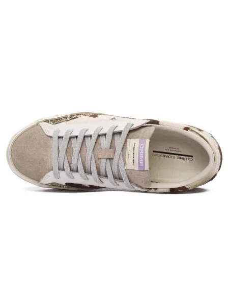 Crime London DISTRESSED sneakers dámske biela