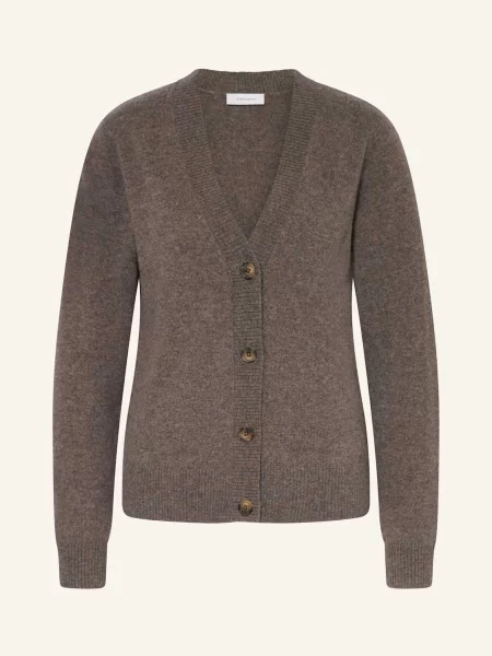 Darling Harbour Pletený Kardigan Z Kašmíru trüffel melange