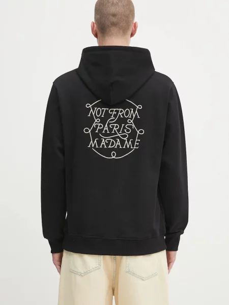 Суичър с качулка Drôle De Monsieur черно