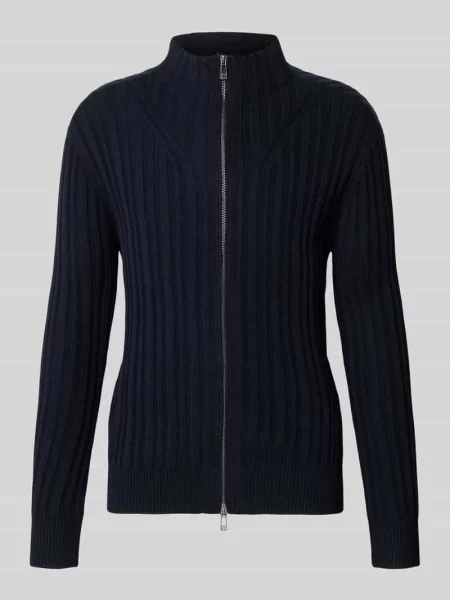 Kardigan rozpinany z zamkiem błyskawicznym dwustronnym Armani Exchange granatowy