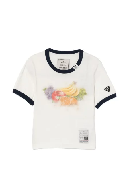 Tricou Maison Mihara Yasuhiro cu imagine alb