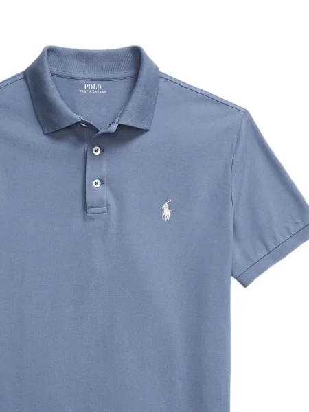Șapcă Polo Ralph Lauren din fleece cu dungi cu volane albastru
