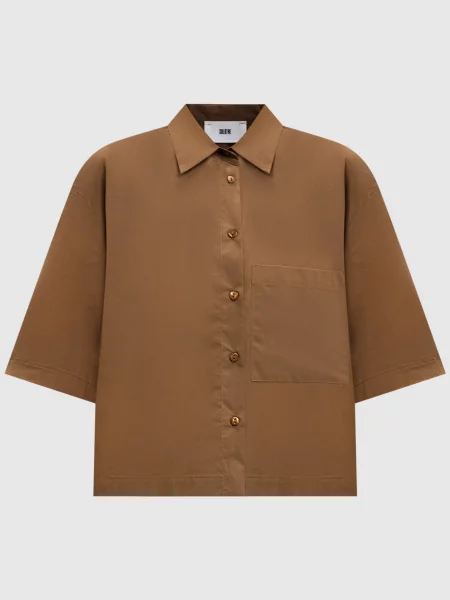 Рубашка Solotre коричневая