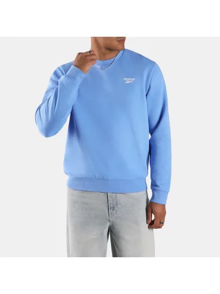 Reebok Bluza Kai Small Logo z okrągłym dekoltem male Peri Blue Size: XS niebieska