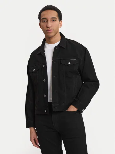 Calvin Klein Jeans Kurtka Dżinsowa schwarz czarna