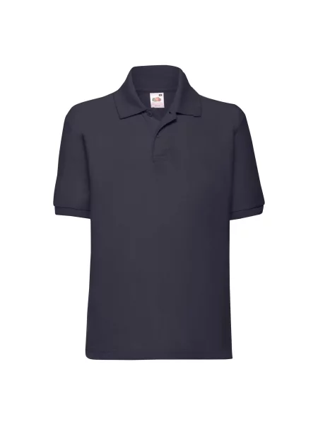 Tricou polo copii Fruit Of The Loom gri