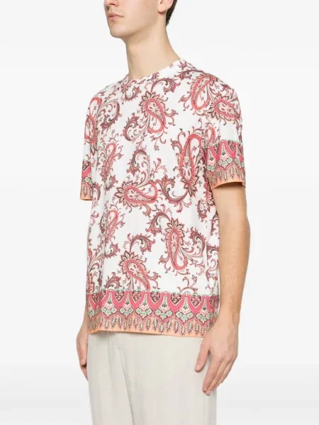 Тениска Etro с пейсли десен бяло